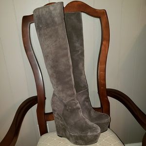 Stuart Weitzman grey boots